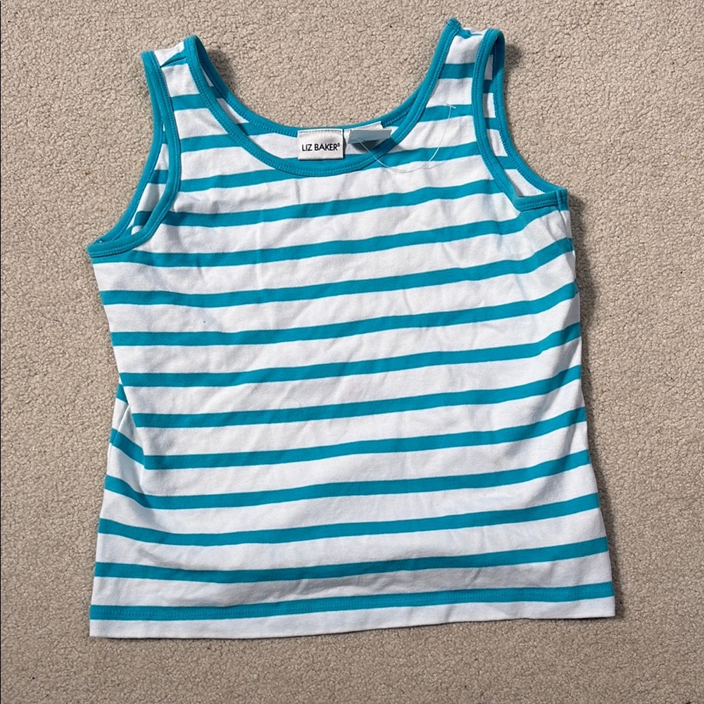 Liz Baker Striped Tank Top